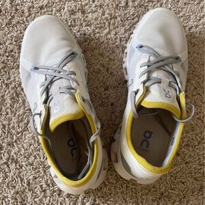 On Cloud X Sneakers in White and Yellow